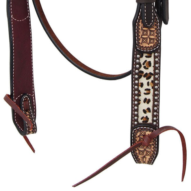 Rafter T Leopard Browband Headstall