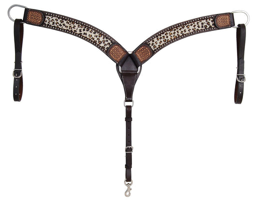 Rafter T Leopard Contoured Breast Collar - Jeffers - Horse Supplies > Horse Tack > Breast Collars