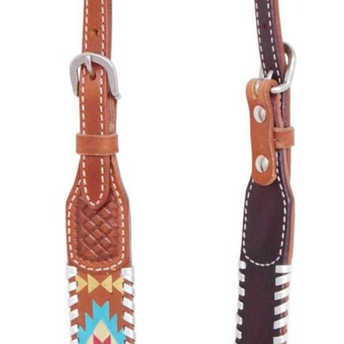 Rafter T Painted Aztec One Ear Headstall