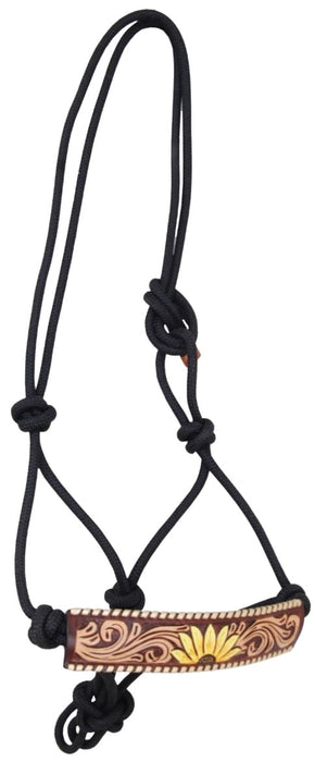 Rafter T Painted Rope Halters with Leather Overlay - Jeffers - Horse Supplies > Horse Tack