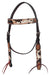 Rafter T Peppered Hide Browband Headstall - Jeffers - Horse Supplies > Horse Tack > Bridles & Headstalls