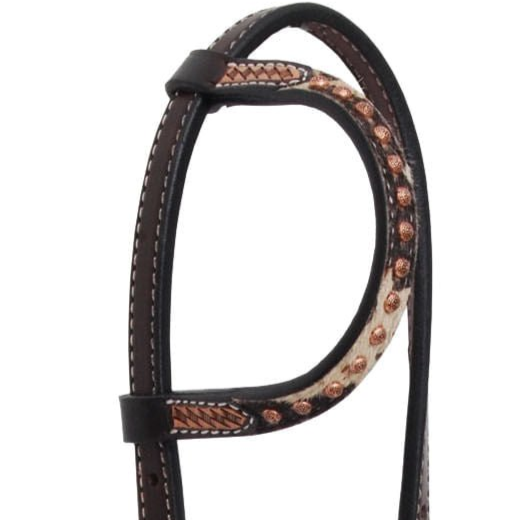 Rafter T Peppered Hide Single Ear Headstall