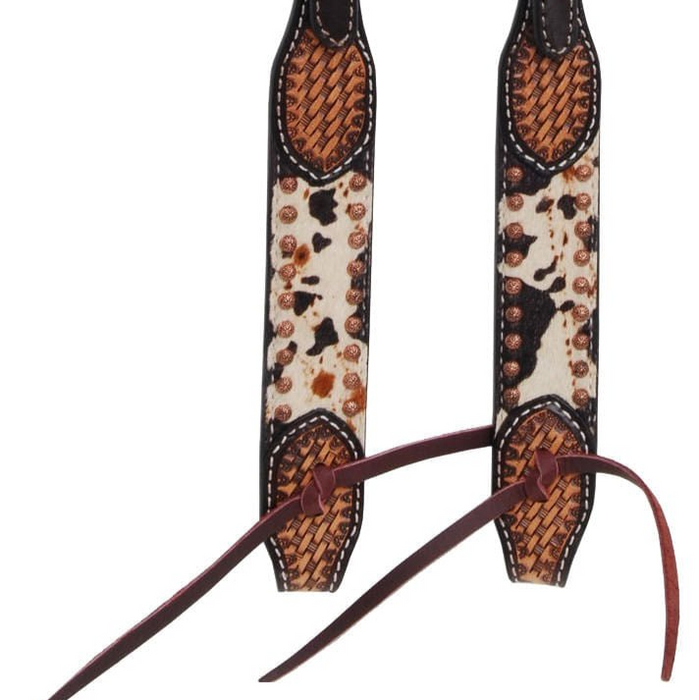 Rafter T Peppered Hide Single Ear Headstall