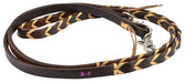 Rafter T Plaited Barrel Racing Reins - Jeffers - Horse Supplies > Horse Tack