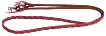 Rafter T Plaited Barrel Racing Reins - Jeffers - Horse Supplies > Horse Tack