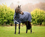 Rambo Duo Force Turnout Blanket, 100 Gram Outer with 100 Gram & 300 Gram Liner, Navy - Jeffers - Horse Supplies > Horse Blankets & Sheets