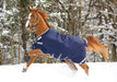 Rambo Original Turnout Blanket with Leg Arches, 200 Gram, Navy/Silver - Jeffers - Horse Supplies > Horse Blankets & Sheets