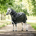 Rambo Supreme Vari - layer Turnout, 450 Gram, Black/Thunderstorm Grey - Jeffers - Horse Supplies > Horse Blankets & Sheets