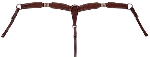 Rawhide & Basketweave Contoured Breast Collar - Jeffers - Horse Supplies > Horse Tack > Breast Collars