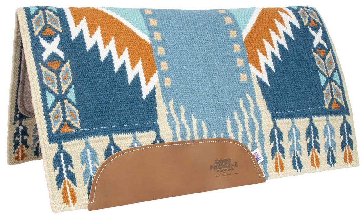 'Reining Glory' 100% New Zealand Wool Saddle Blanket with Wool Bottom - Jeffers - Horse Supplies > Horse Tack > Saddle Pads & Blankets