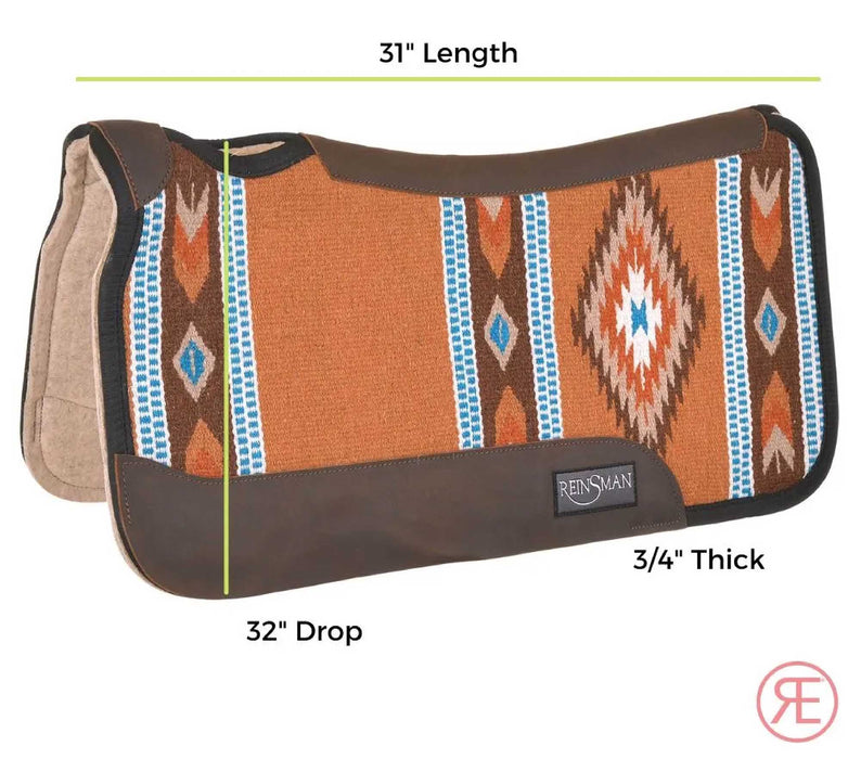 Reinsman Ranahan Wool Saddle Pad - Jeffers - Horse Supplies > Horse Tack > Saddle Pads & Blankets