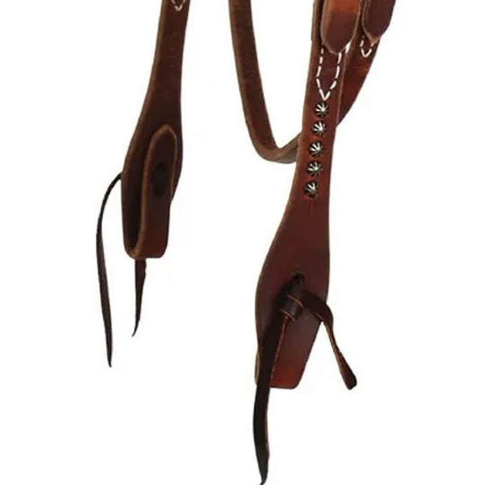 Reinsman Rosewood & Spots Browband Headstall, Full