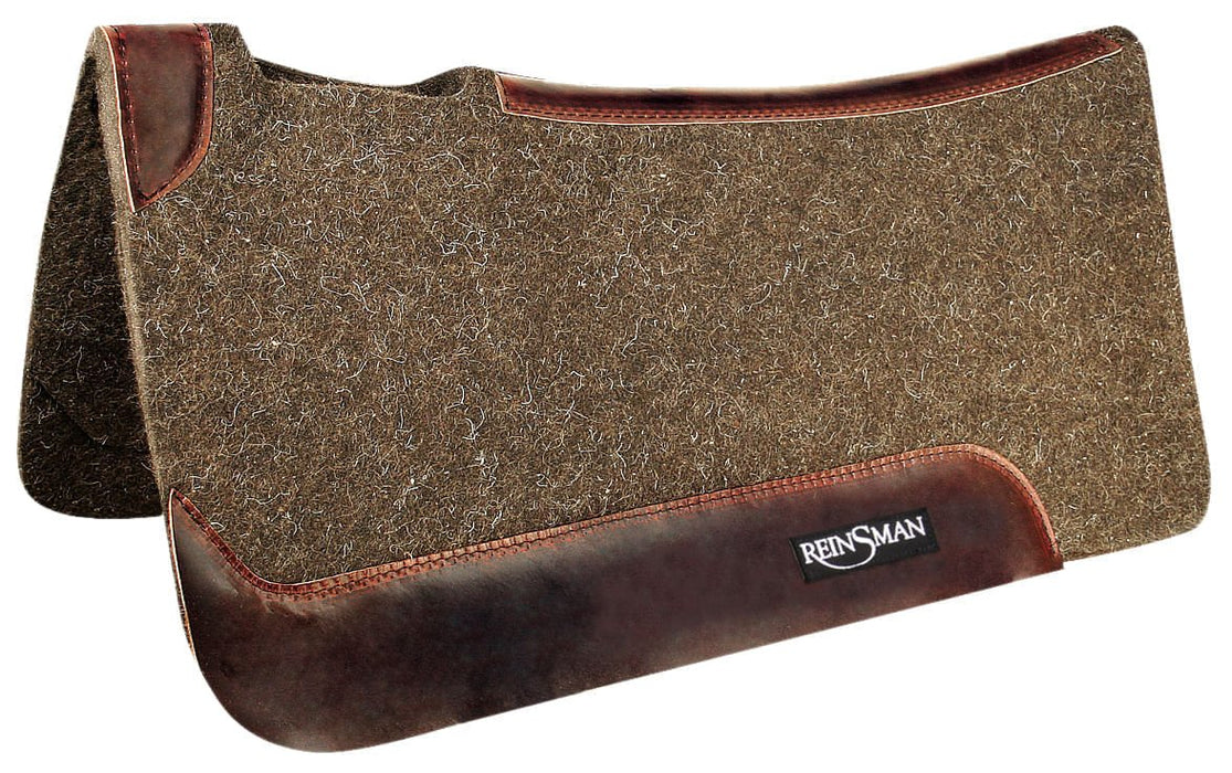 Reinsman Wool Felt Contour Saddle Pad, Dark Brown - Jeffers - Horse Supplies > Horse Tack > Saddle Pads & Blankets