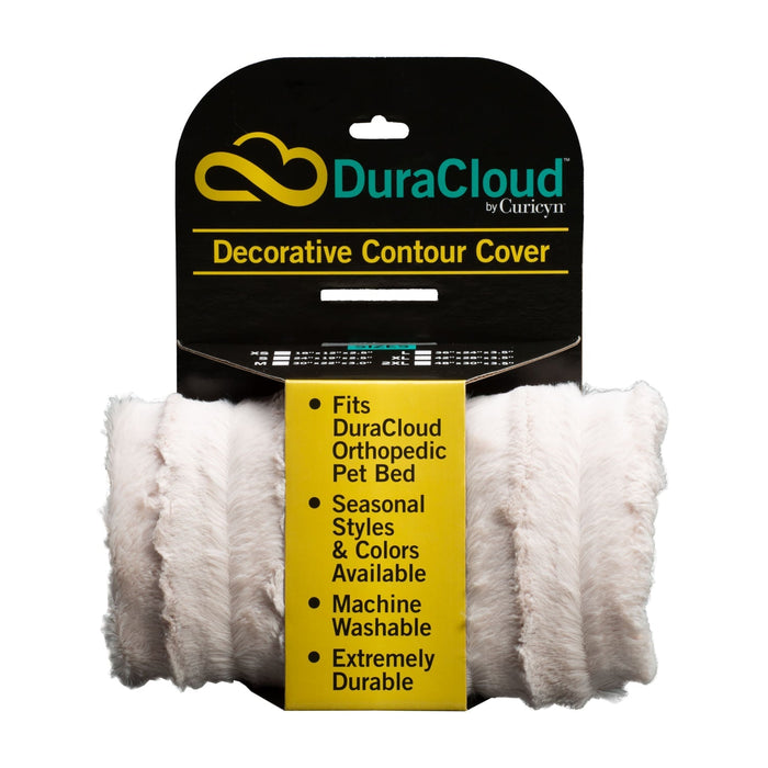 Replacement DuraCloud Solid Stripe Contour Cover - Jeffers - Dog Supplies > Dog Beds