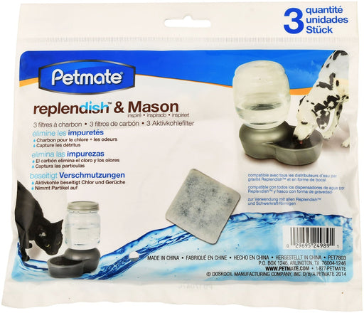 Replendish Replacement Filters, 3 pack - Jeffers - Animal & Pet Supplies > Pet Bowls, Feeders & Waterers