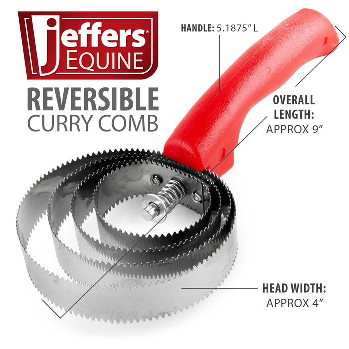 Reversible Shedding/Curry Comb for Horses - Jeffers - Horse Supplies > Horse Grooming > Horse Grooming Combs, Brushes & Mitts