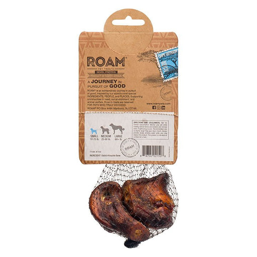 Roam Dog Treats Le Petite Gnaw - kle Ostrich Knuckle Small Dog Chew, 2pk - Jeffers - Dog Supplies > Dog Treats > Bones