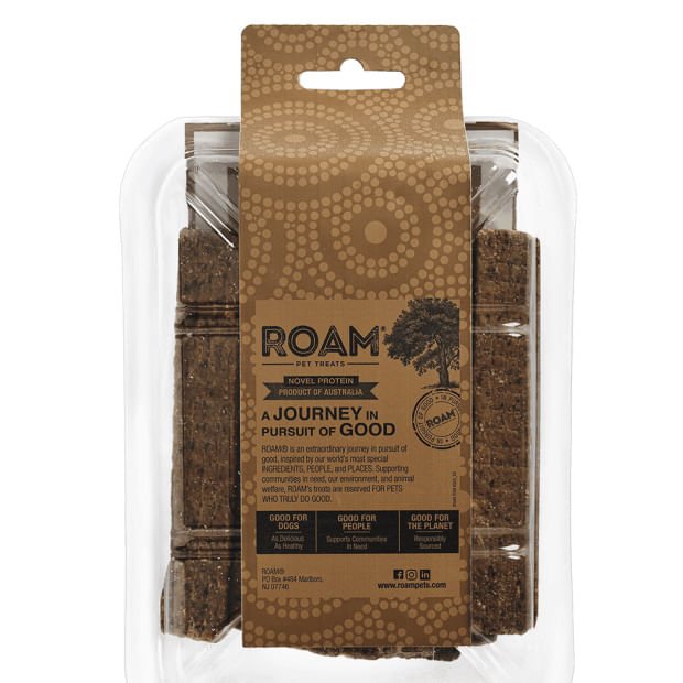 Roam Dog Treats Wild Boar Jerky, 5 oz - Jeffers - Dog Supplies > Dog Treats > Jerky & Sausages