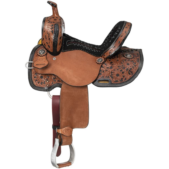 Royal King Two Tone Youth Hawley Barrel Saddle Package - Jeffers - Horse Supplies > Horse Tack > Saddles