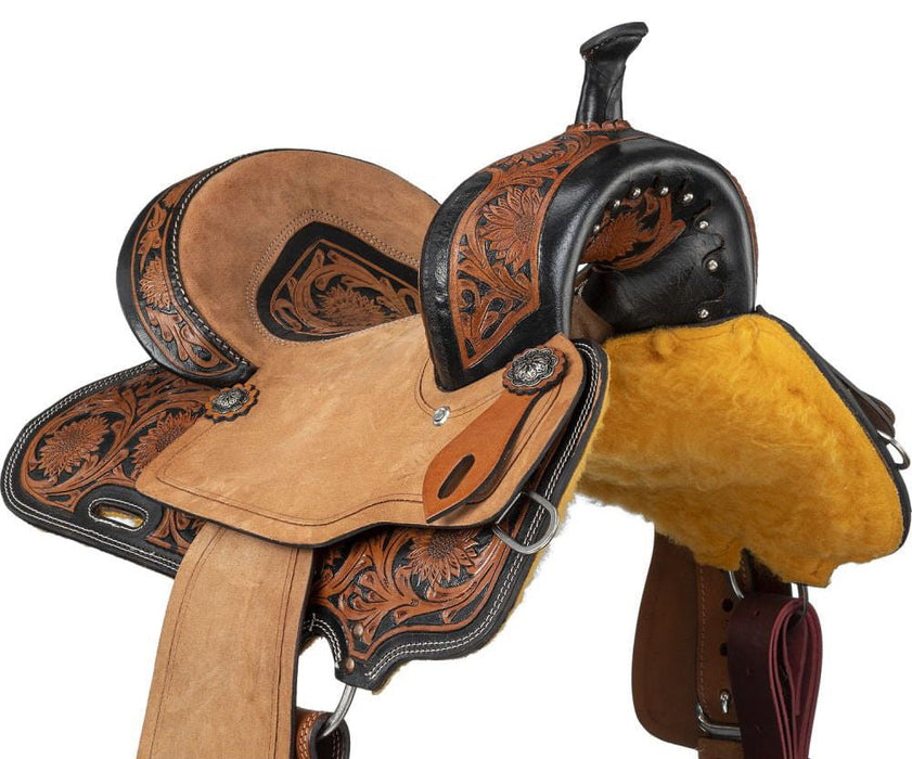 Royal King Youth Dublin Barrel Saddle - Jeffers - Horse Supplies > Horse Tack > Saddles