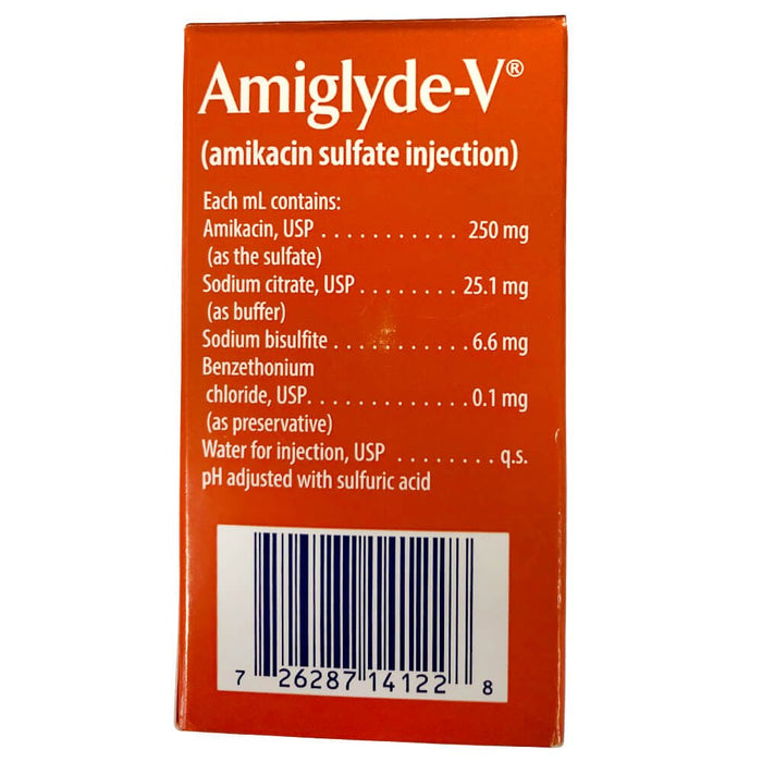 Rx Amiglyde - V, 250mg/ml injection x 48ml bottle - Jeffers - Animal Health & Wellness > Medicine