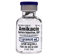 Rx Amikacin 1gm/4ml injection, 10 x 4ml vials - Jeffers - Animal Health & Wellness > Medicine