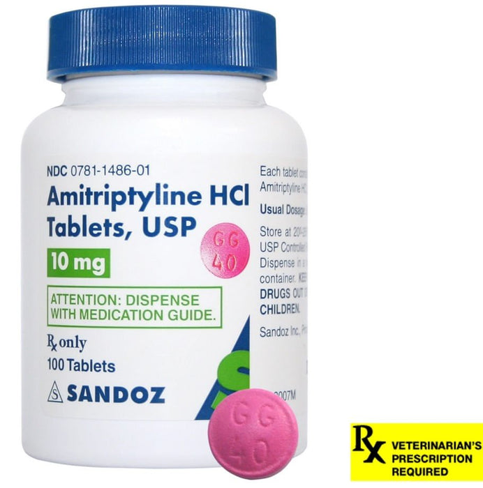 Rx Amitriptyline HCl Tablets - Jeffers - Animal Health & Wellness > Medicine