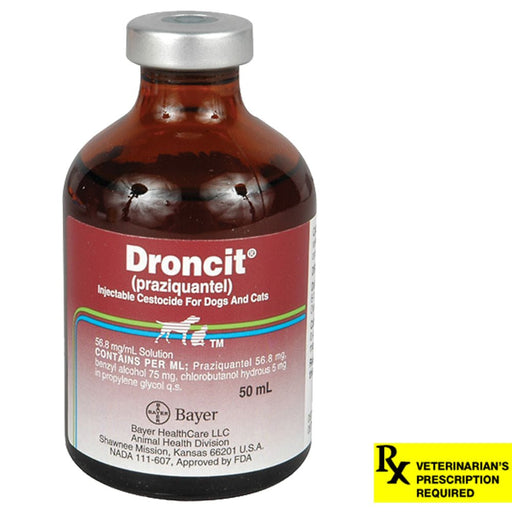 Rx Droncit Injectable, 56.8 mg - Jeffers - Animal Health & Wellness > Medicine