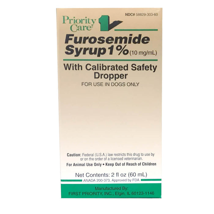 Rx Furosemide Syrup, 10 mg x 60 ml bottle - Jeffers - Animal Health & Wellness > Medicine