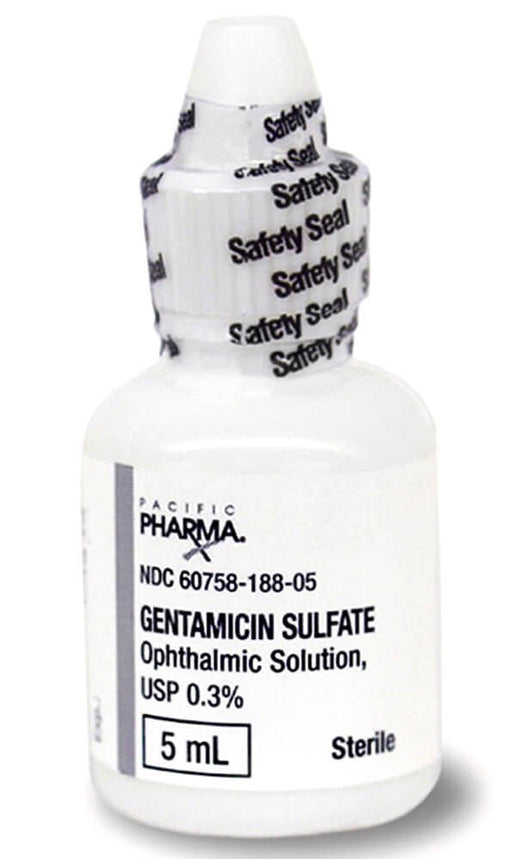 Rx Gentamicin 0.3% solution x 5ml bottle - Jeffers - Animal Health & Wellness > Eye Care