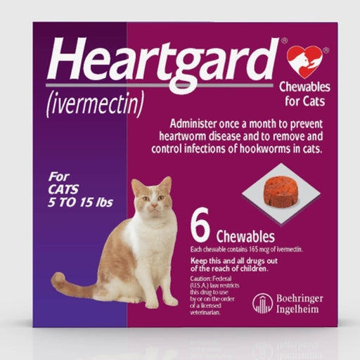 Rx Heartgard for Cats 5 - 15 lb - Jeffers - Animal Health & Wellness > Medicine