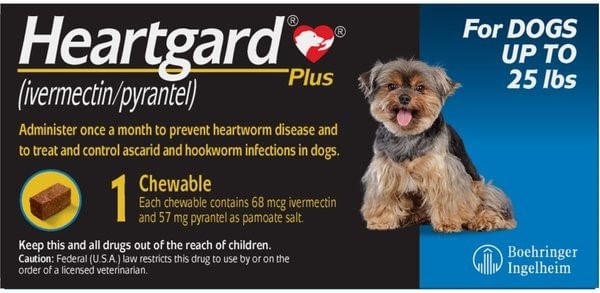 Rx Heartgard Plus Chewable, 1 Chew - Jeffers - Animal Health & Wellness > Medicine