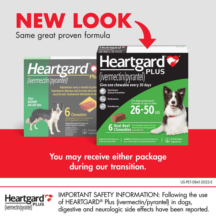 Rx Heartgard Plus for Dogs, 6 Chews - Jeffers - Animal Health & Wellness > Medicine