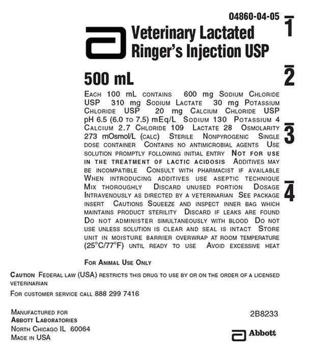 Rx Lactated Ringer's Injection USP - Jeffers - Animal Health & Wellness > Medicine