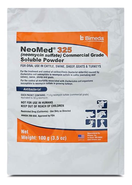 Rx Neomed 325 Soluble Powder, 100gm Bag - Jeffers - Animal Health & Wellness > Medicine