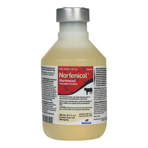 Rx Norfenicol Injectable Solution 250 ml - Jeffers - Animal Health & Wellness > Medicine