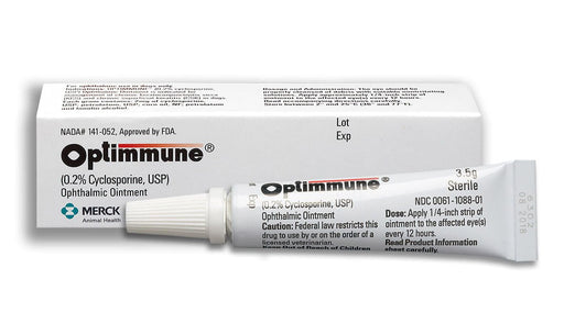 Rx Optimmune Opth Ointment, 3.5gm Tube - Jeffers - Animal Health & Wellness > Medicine