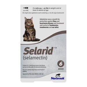 Rx Selarid, Feline 6 Months - Jeffers - Animal Health & Wellness > Flea & Tick Control