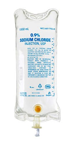 Rx Sodium Chloride 0.9% x 1000ml bag - Jeffers - Animal Health & Wellness > Medicine