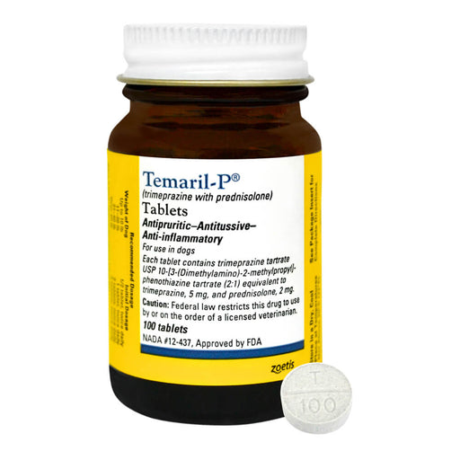 Rx Temaril - P, 5mg/2mg Tablets - Jeffers - Animal Health & Wellness > Medicine