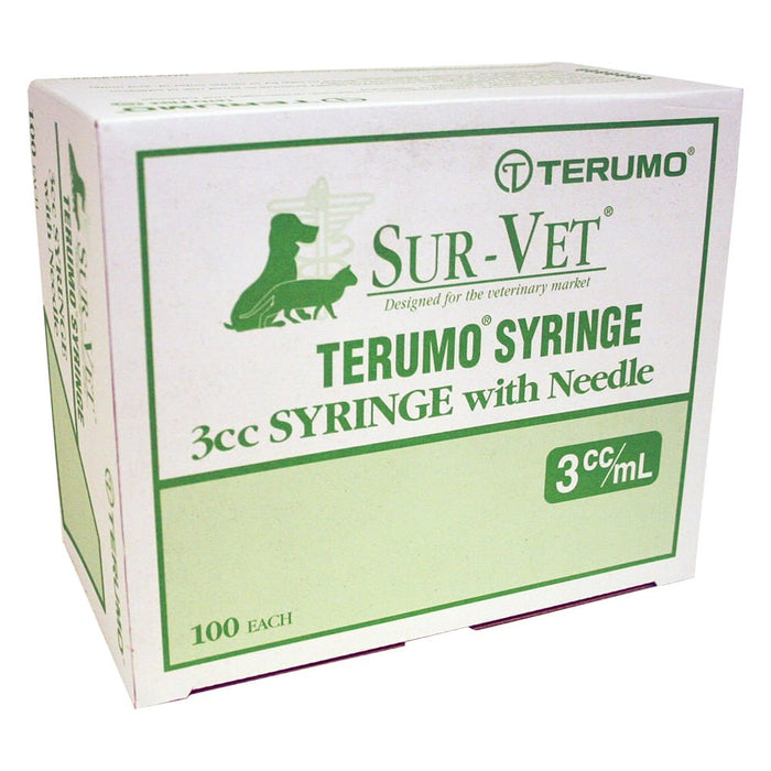 Rx Terumo SUR - VET Syringe w/Needle, 100 count - Jeffers - Animal Health & Wellness > Medical Supplies