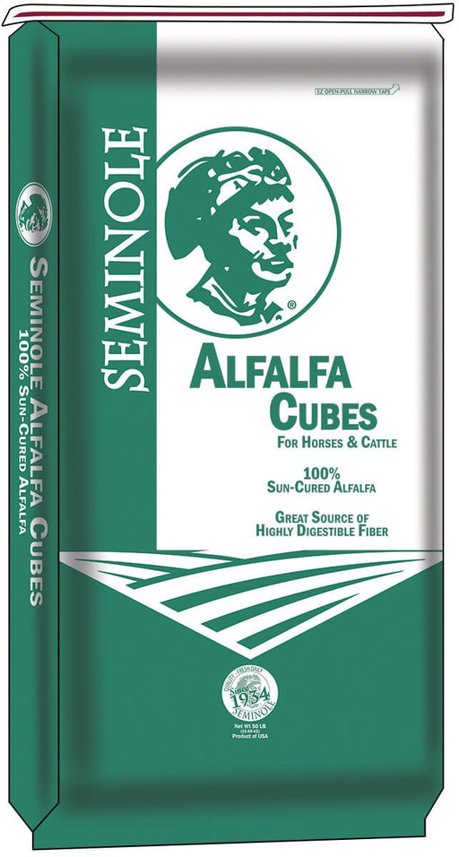 Seminole Alfalfa Cubes, 50 lbs - Jeffers - Horse Supplies > Horse Feed