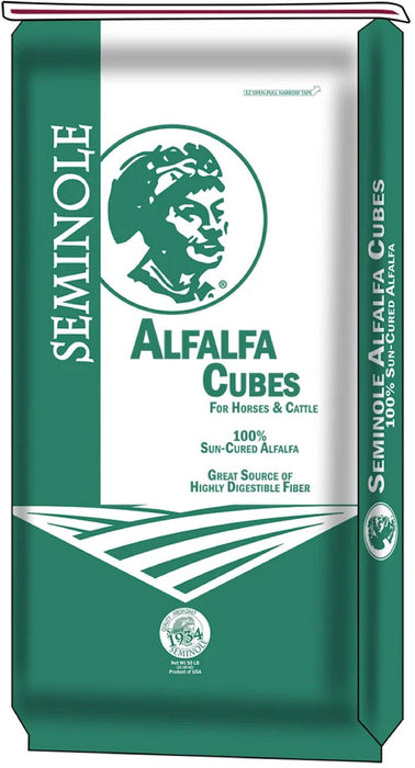 Seminole Timothy Alfalfa Cubes, 50 lb bag - Jeffers - Horse Supplies > Horse Feed