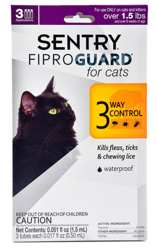 Sentry FiproGuard for Cats - Jeffers - Animal Health & Wellness > Flea & Tick Control