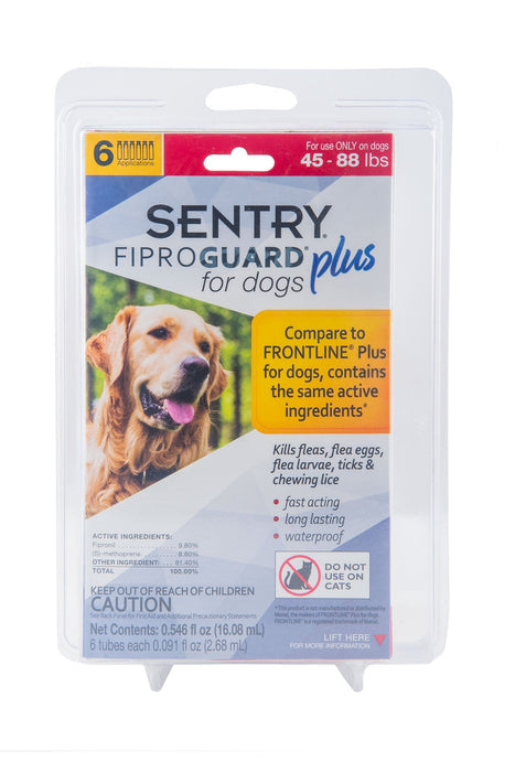 SENTRY Fiproguard Plus for Dogs, 6 Pack - Jeffers - Animal Health & Wellness > Flea & Tick Control