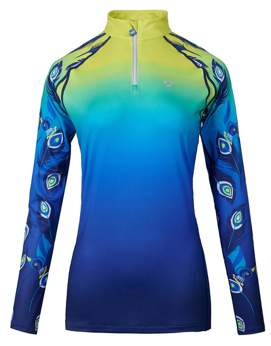 Aubrion Hyde Park UV Protection Top - Lime Peacock Large 