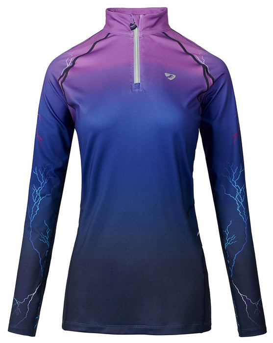 Aubrion Hyde Park UV Protection Top - Purple Lightning XLarge 