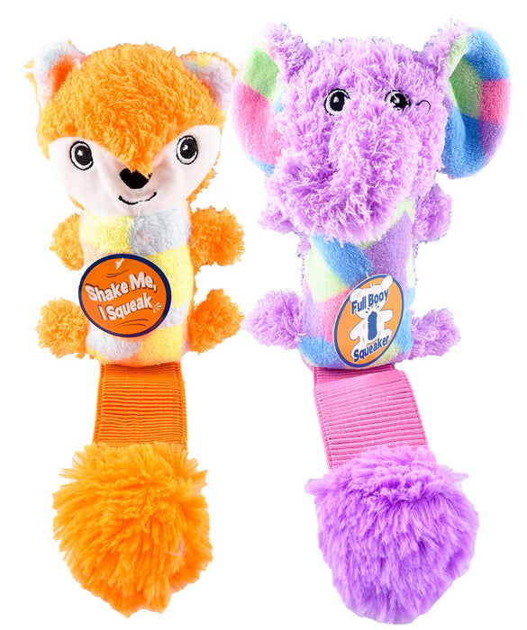 Shake & Squeak Cuddle Tugz Dog Toy, Assorted - Jeffers - Dog Supplies > Dog Toys