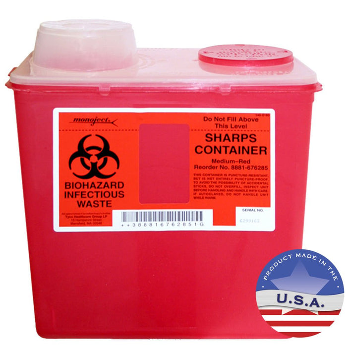 Sharps Biohazard Container - Jeffers - Animal Health & Wellness > Medical Supplies