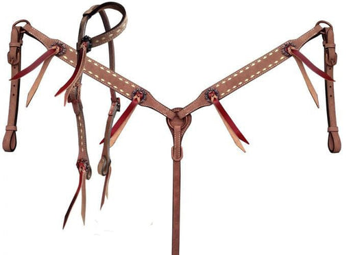 Showman Roughout & Buckstitch Tack Set - Jeffers - Horse Supplies > Horse Tack > Bridles & Headstalls